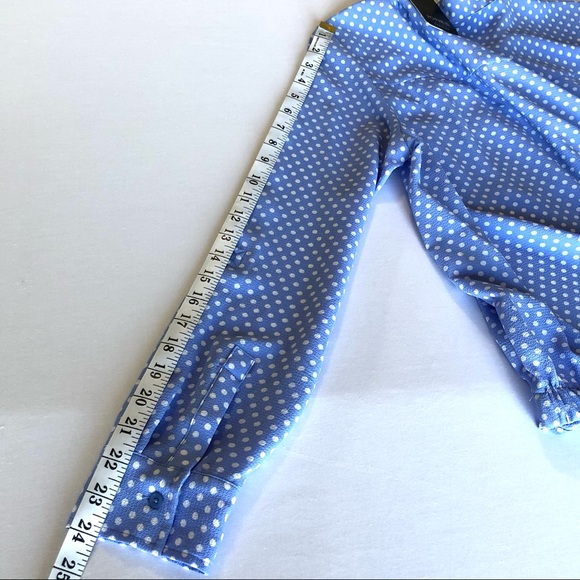 Jones New York Signature Women’s Top Dot Dot Blue - Picture 9 of 17
